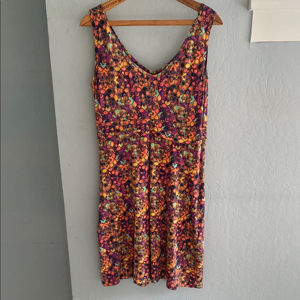 Floral Multicolor Sleeveless Dress